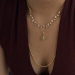 Gold Tasarım Dörtgen Kolye | Xuping - Görsel 2